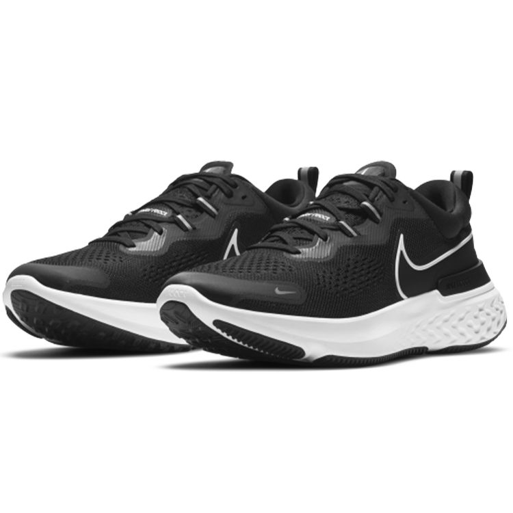 Nike React Miler 2 Black White Men Sneakers Smoke-Grey CW7121-001