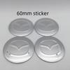 20pcs 3D for Mazda 56mm 60mm 65mm Car Emblem Wheel Hub Center Cap Badge Covers Sticker Decal Styling Auto Accessories GTWZS
