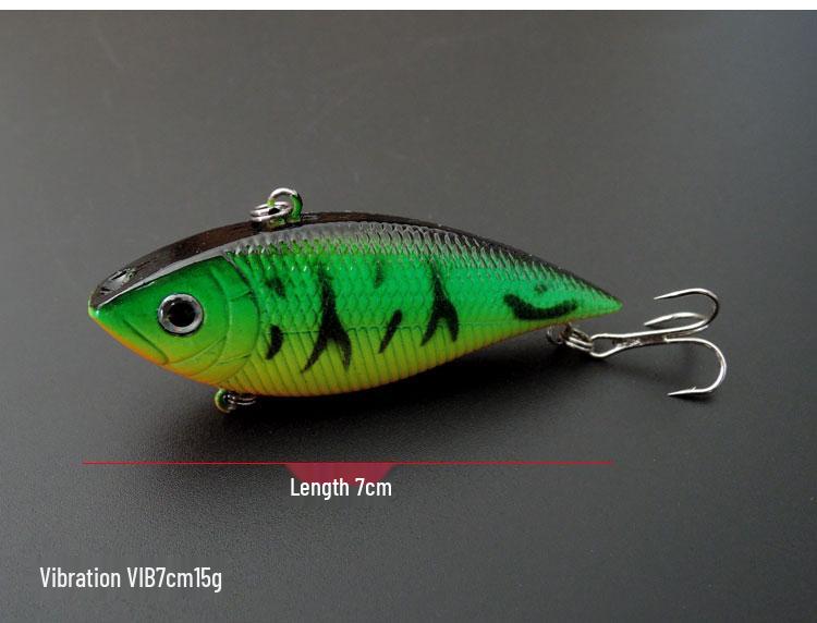 Pisces VIB 12g 7cm Vibration Fishing Lure Set - Hard Plastic Bait for Bass and Asp