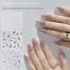 2023 Trendy Nail Stickers: Flame & Aurora 3D Holographic Design