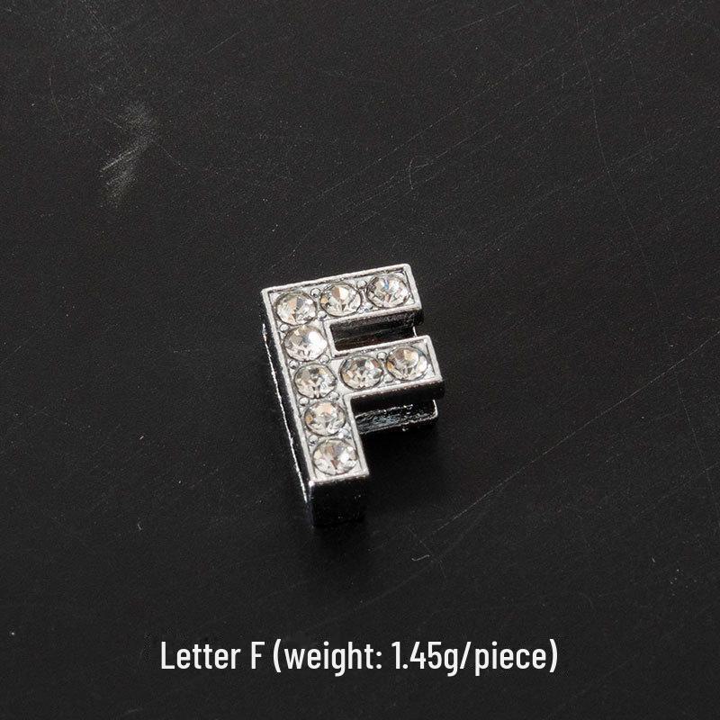 

Креативные украшения ручной работы: Подвеска-кулон из сплава с английской буквой и цифрой, подвеска-кулон для браслета с бриллиантами, аксессуары для DIY F【1】