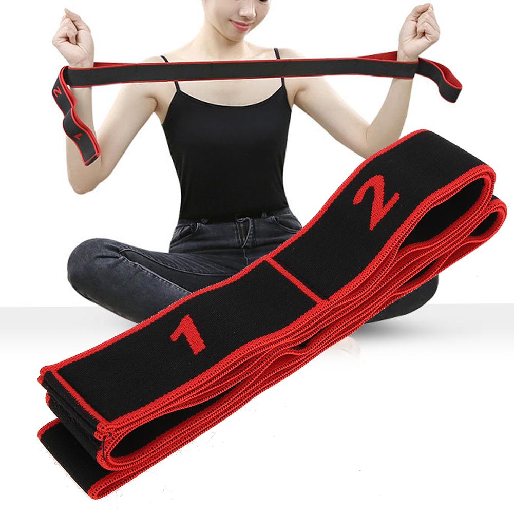 Yoga Stretch Strap Sport Fitness Indoor Yoga Strength Training Resistance BeltRed