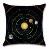 Eight Planets of the Solar System Kids Gift Printed Cushion Cover Chair Seat Sofa Decoration Home Decor Pillowcase