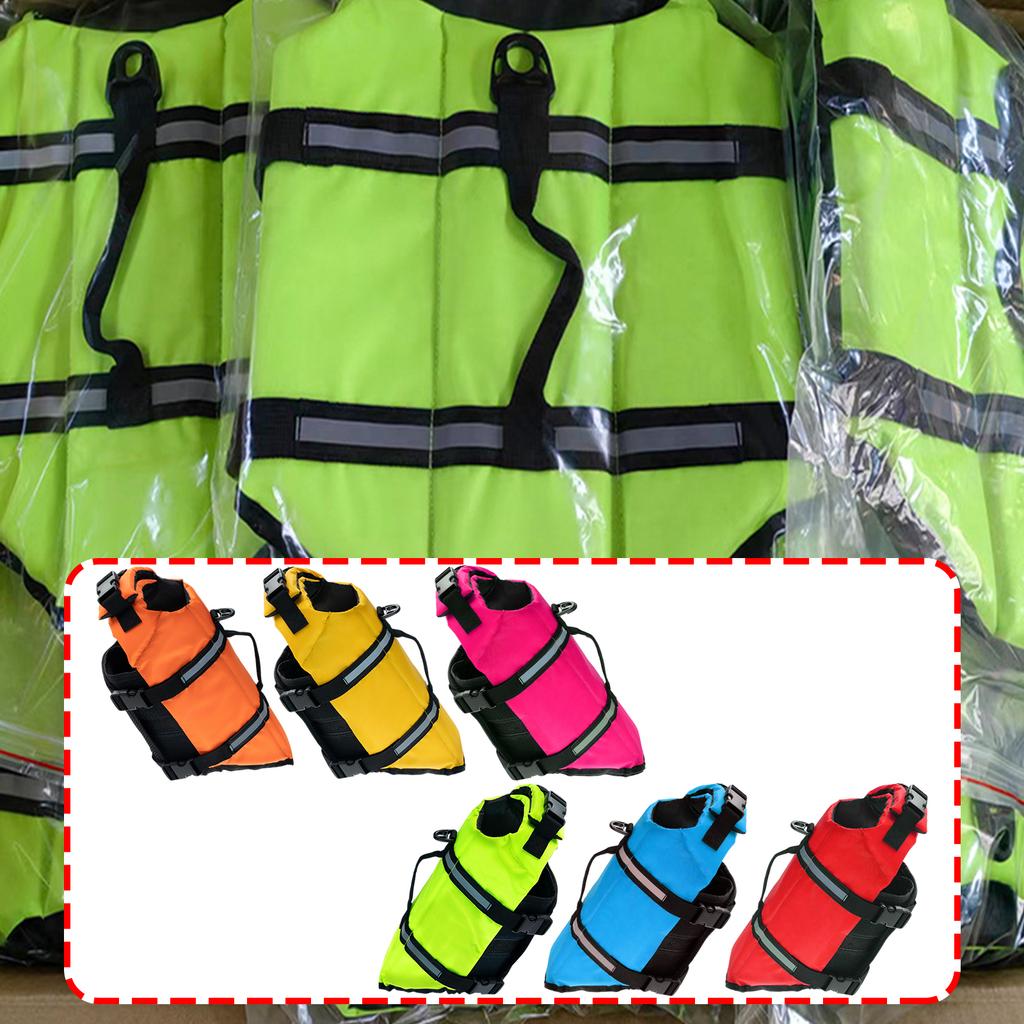 Pet Safety Jackets Waterproof Swimming Life Vest for Small Breeds with Fast Release Fasteners and Reflective Strips