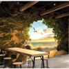 Wallpaper 3d Photo Mural Cave Sea Water Seagull Living Room Bedroom Tv Background Wall Paper
