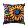 1 X Bright Mexican Floral Single-sided Print Cushion Cover
