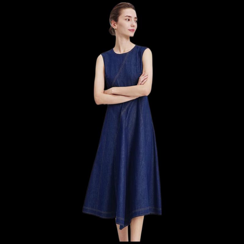 Navigare Sleeveless Denim Midi Dress XL
