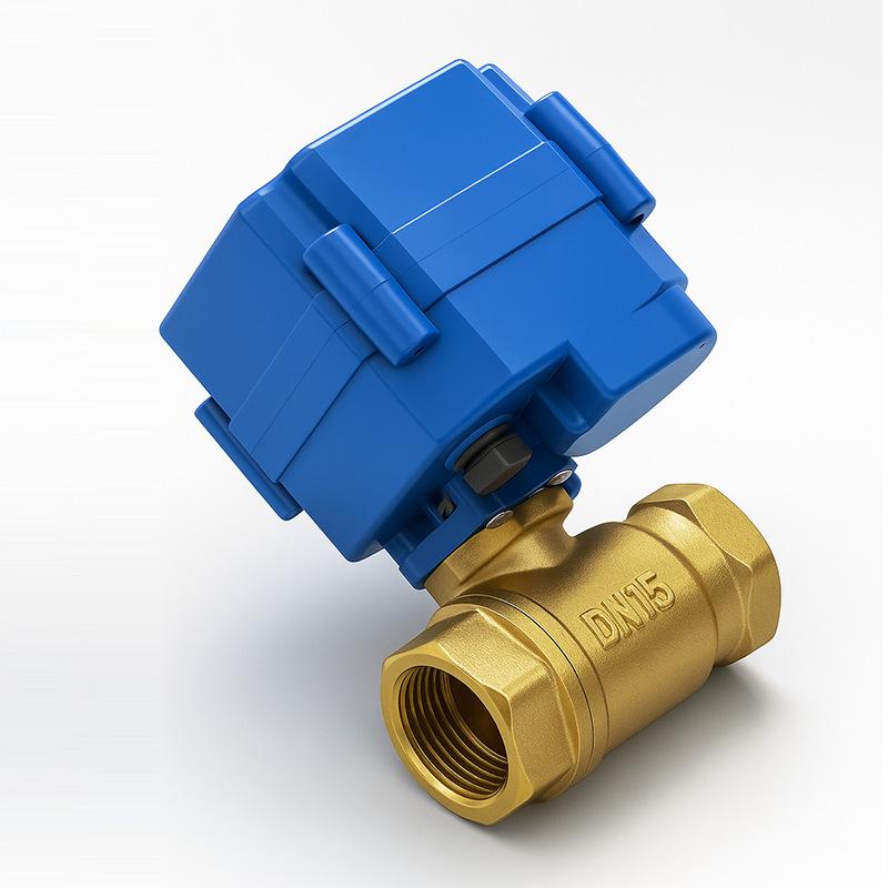 Micro Electric DN15 School Water Control Normally Closed Brass Solenoid Ball Valve