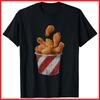 Retro National Fried Chicken Day Funny Fast Food Lover Black Cotton T-Shirt Unisex T-Shirt