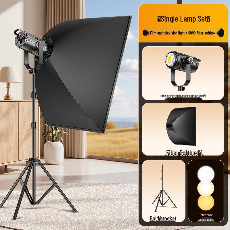 COB Photography Studio Light with Grid and Soft Light Mode for Clothing and Portrait Atmosphere