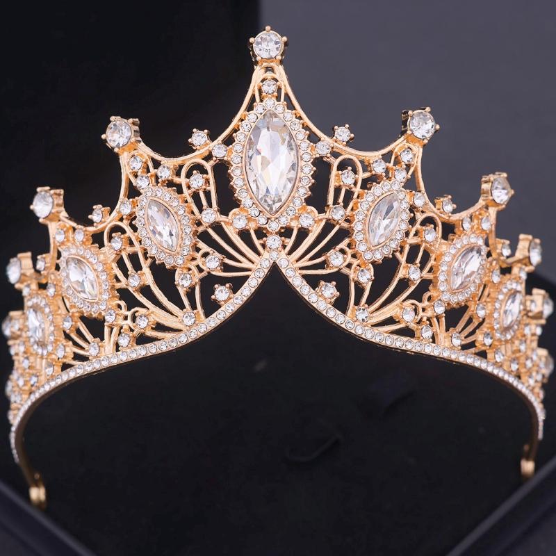 Baroque Crystal Tiaras and Crowns Headband for Women Party Bridal Wedding Hair Accessories Jewelry Crown Tiara Headband Gift