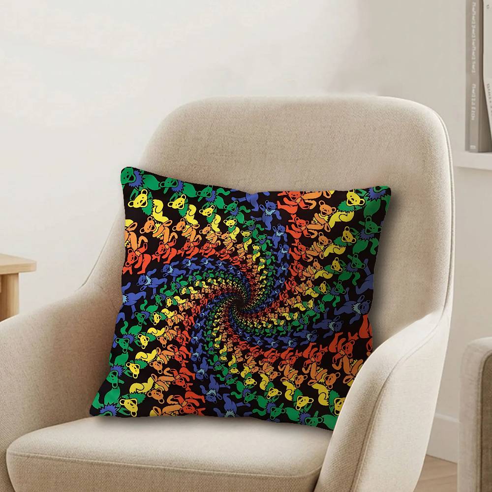 GGrateful DDead Maple Design Cushion Cover Happy Autumn Harvest Decor Holiday Decorati Pillow Cover
