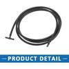Windshield Washer Nozzles Kit 55157319AA with 2.2 Meters Hose with 2pcs Connectors for Jeep Liberty 2008-2012 Black
