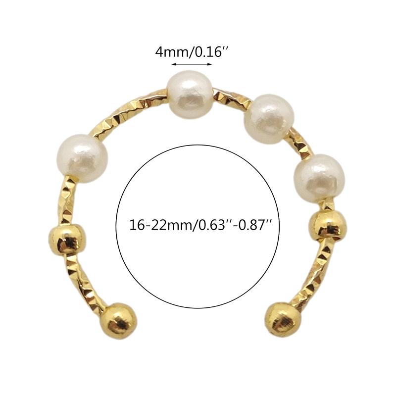 Anti-anxiety Ring Fidget Beaded Spinner Ring Stress Relieve Fashion Jewelry Great Gift for Women Men Girl