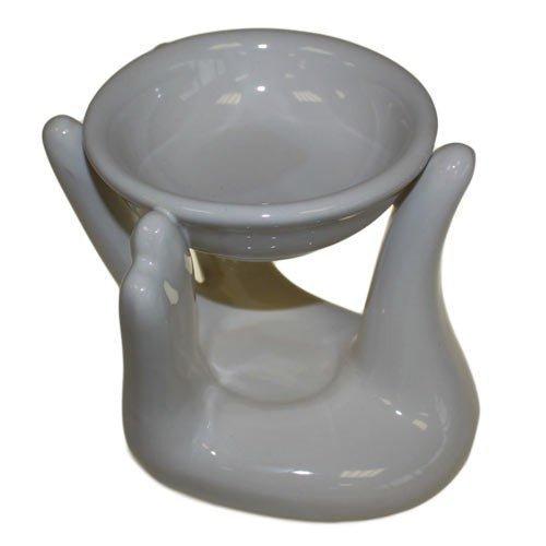 Oil Burner For Wax Melts, White Helping Hand