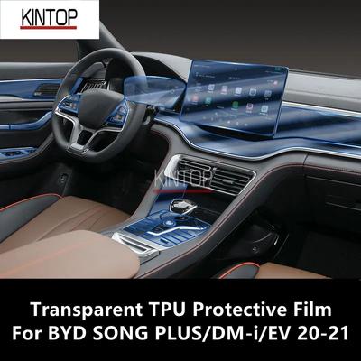 Para BYD SONG PLUS/DM-i/EV 20-21 Película Protectora Transparente de TPU para Consola Central Interior de Coche Película Reparadora Antiarañazos