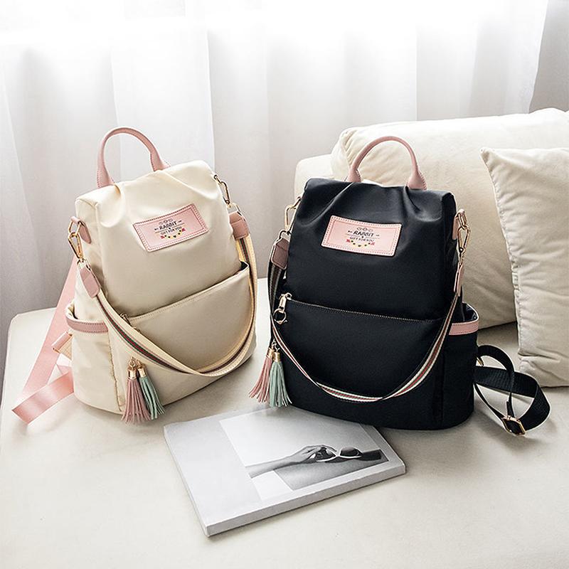 Women's Large Capacity Oxford Cloth Shoulder Bag Fashion Tote Backpack for Daily Travel