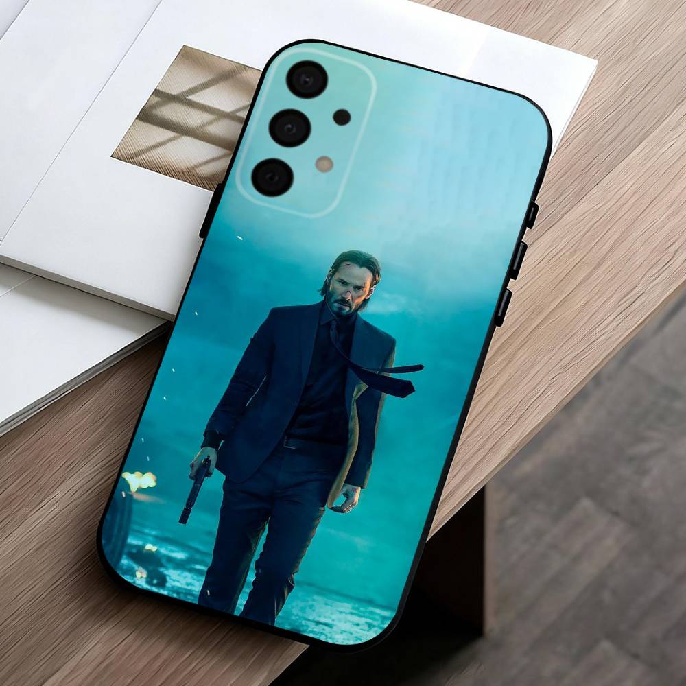 M-Movie Character J-John W-Wick   Phone Case For Samsung Galaxy A73,A72,A71,A70,A53,A52,A51,Others Soft Black Cover Samsung a30 a20