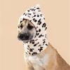 Small Dog Plush Cap for Halloween with Leopard Print Pet Birthday Party Props Hat Dogs Adjustable Strap Pullover Hat