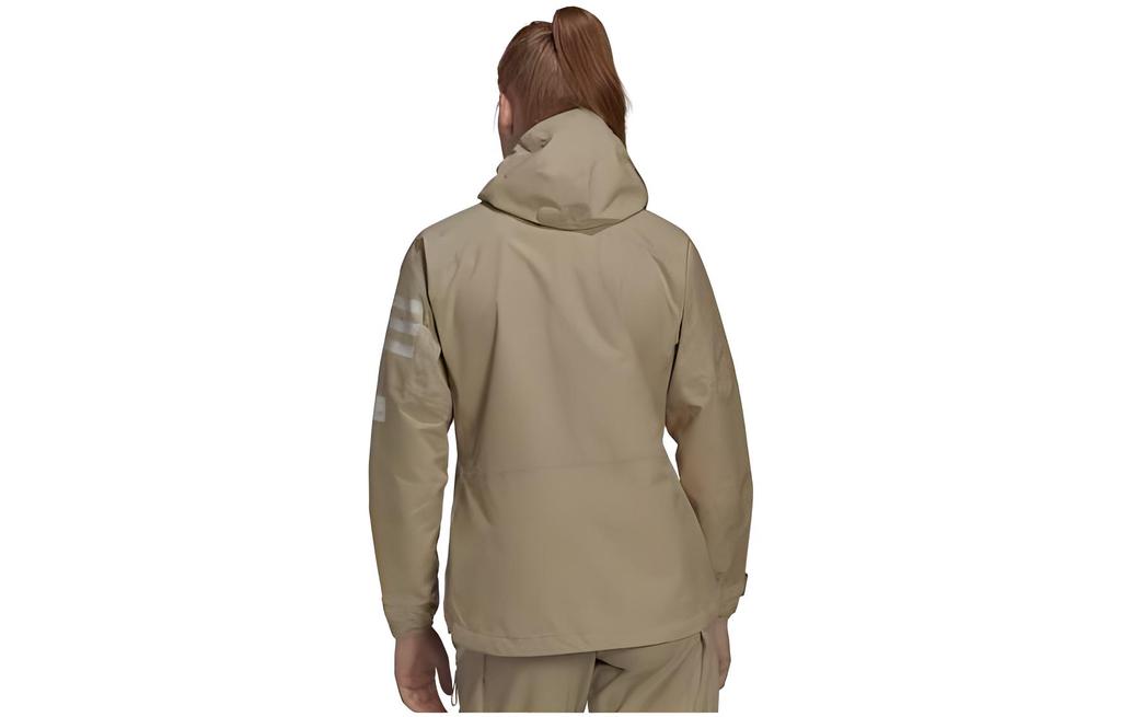 Adidas Jackets Women's Khaki Hooded Moderate Other HB4060