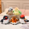 Simulation Plush Bird Keychain Cute Animal Bird Doll Pendant Birds Plush Pendant  Children Gift