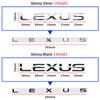ABS Emblem Car Trunk Letter Stickers for Lexus RX300 NX260 GX550 CT200H IS250 CT IS LS ES NX RX UX GX GX470 RX400 ES300 GS300