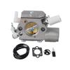Replacement Carburetor Kit for MS251 for Chainsaw with Fuel Filter Gasket Fuel Pipe and Oil Filter for MS251 C Model 1143 120