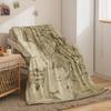 1PC MIDDLE EARTH map printing, skin -friendly, warm, soft, four seasons, family offices, family offices thicken flavor blankets