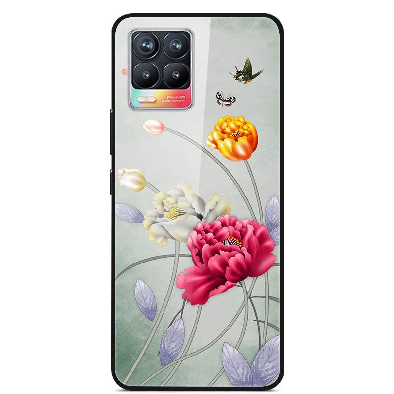 Glass Back Cover For Realme 8 Pro Case Tempered Glass Case For Realme 8 Pro 8i Realme 8 5G Phone Case Cover Realme8 5G Pro Funda