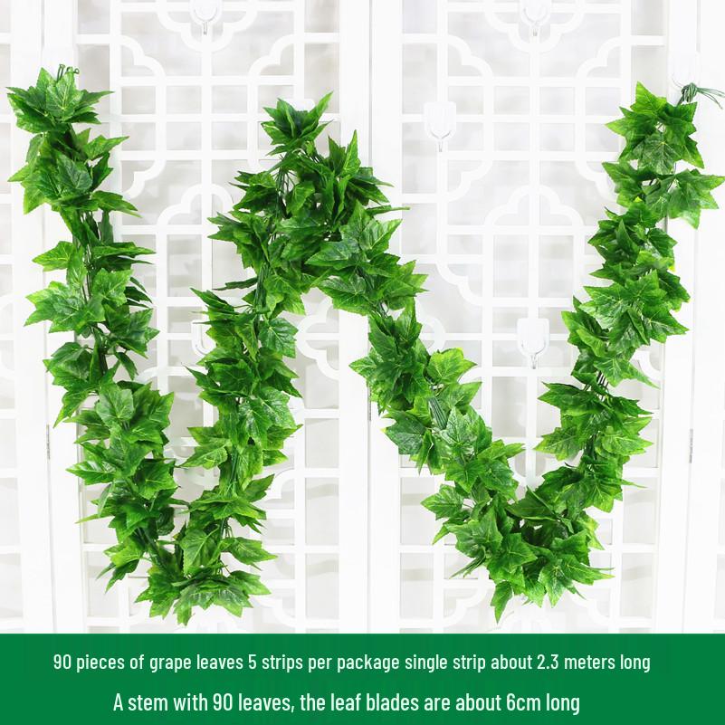 Large Green Fake Leaf Ornaments for Vines and Roof Décor