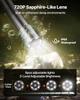 Sewer Camera, 20m Drain Inspection Camera, IP68 Waterproof Snake Plumbing Cameras with Lights - 6 Adjustable LEDs, 4500mAh Battery & 16GB Card for