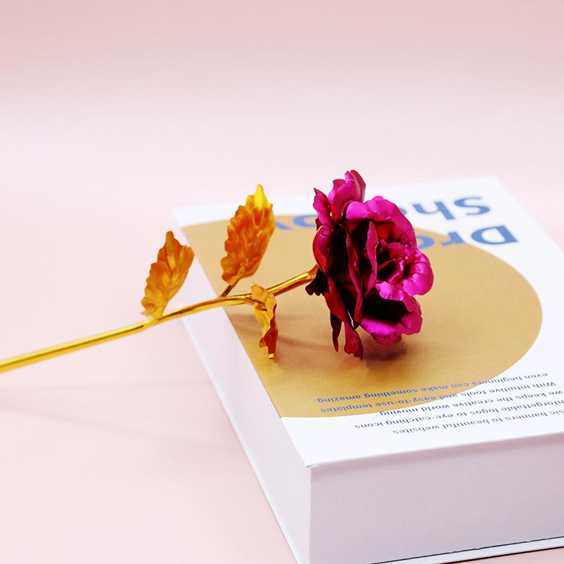 

Super Sized Gold Foil Rose Valentine s Day Gift One Size гарячі рожевого кольору