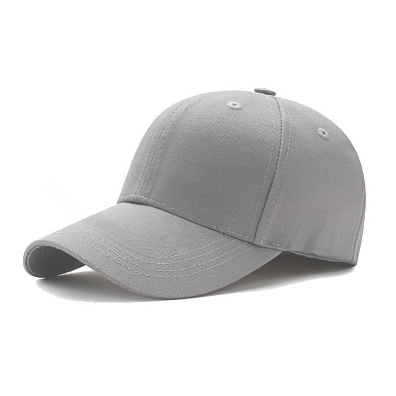 1Pc solid color fashionable men's and women's outdoor baseball cap, multi-color optional duckbill cap