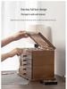 High-End Vintage Solid Wood Multi-layer Jewelry Box with Lock - Large Capacity for Necklace & Ring Storage