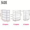 Boîtes de Rangement Transparentes pour 4 5 ou 6 Tiroirs Organisant Cosmétiques Rouges à Lèvres Élastiques à Cheveux et Papeterie Coiffeuses Chambres Bureaux