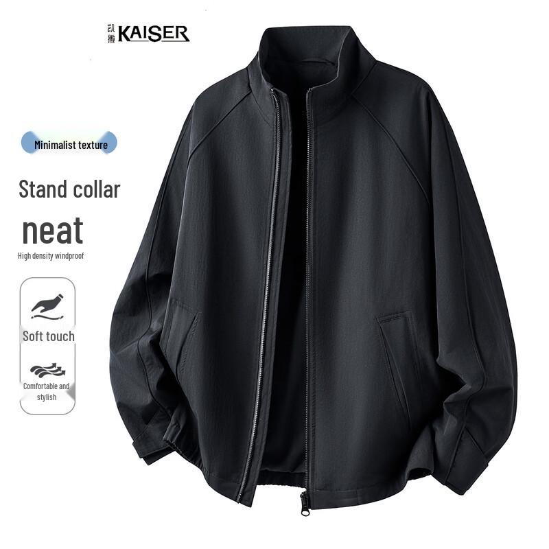 Men s Stand-Collar Spring Jacket 3XL