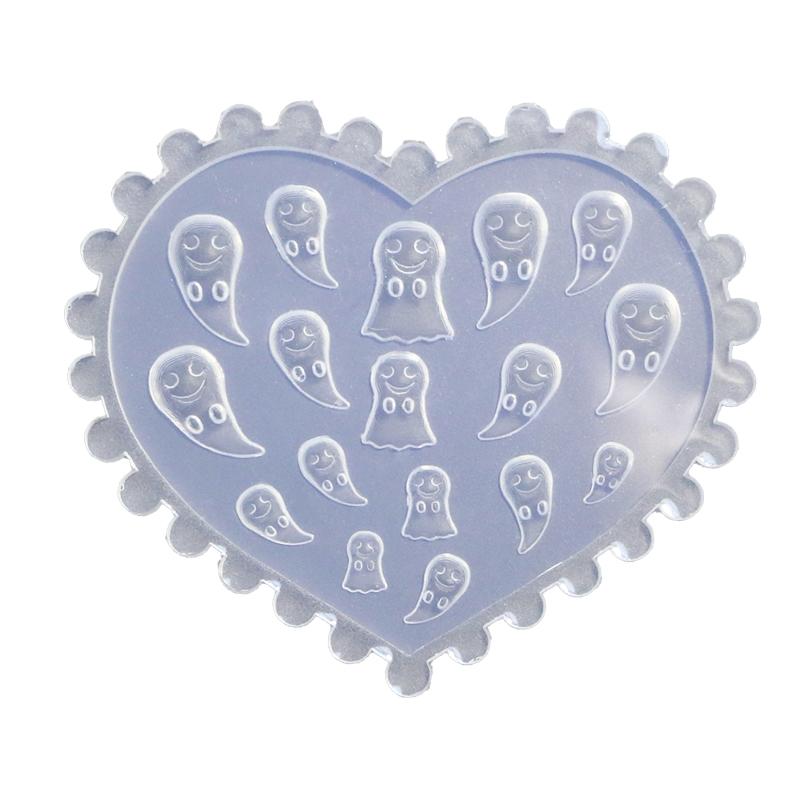Mini Nail Art Silicone Mold Flower Bone Skull Resin Mold Jewelry Tool 3D Nail Art Mold Nail Art Decorative Mold for Girl