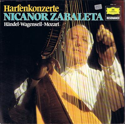LP Record NICANOR ZABALETA - HANDEL - WAGENSE - Harfenkonzerte 2535113 DEUTSCHE GRAMMO Germany Classical Used
