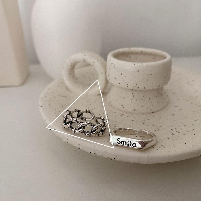 Elegant Copper Geometric Ring With Unique Open Design For Fashion Forward Women Jewelry