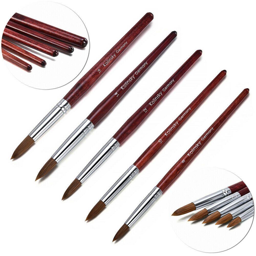 Polish Pen Easy to Outline Sable Hair Nail Painting Brush Flower Drawing Pen Acrylic Nail Art Brush