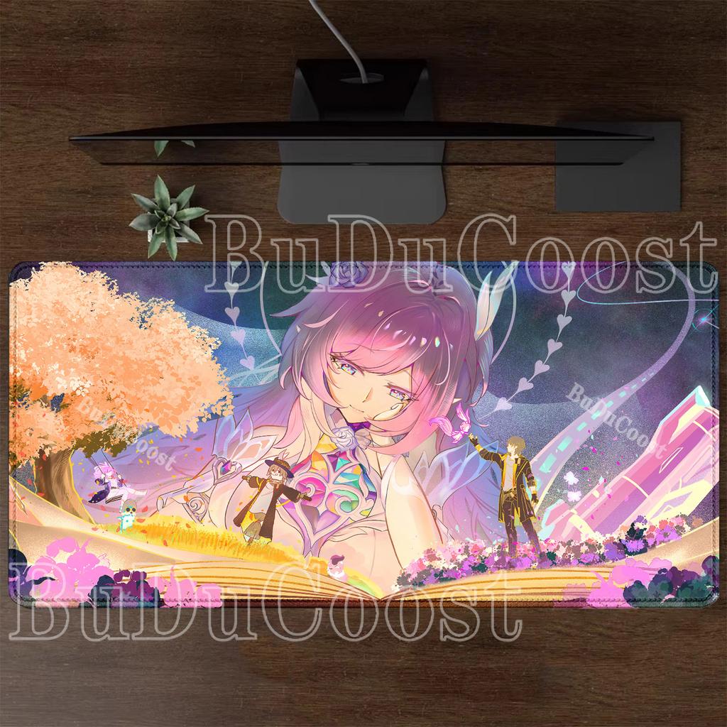 Cyrene Honkai Star Rail HSR Mousepad Anime Girl HD Printing Keyboard Mouse Pad Gaming 900x400mm Office Accessories XXL Desk Mat