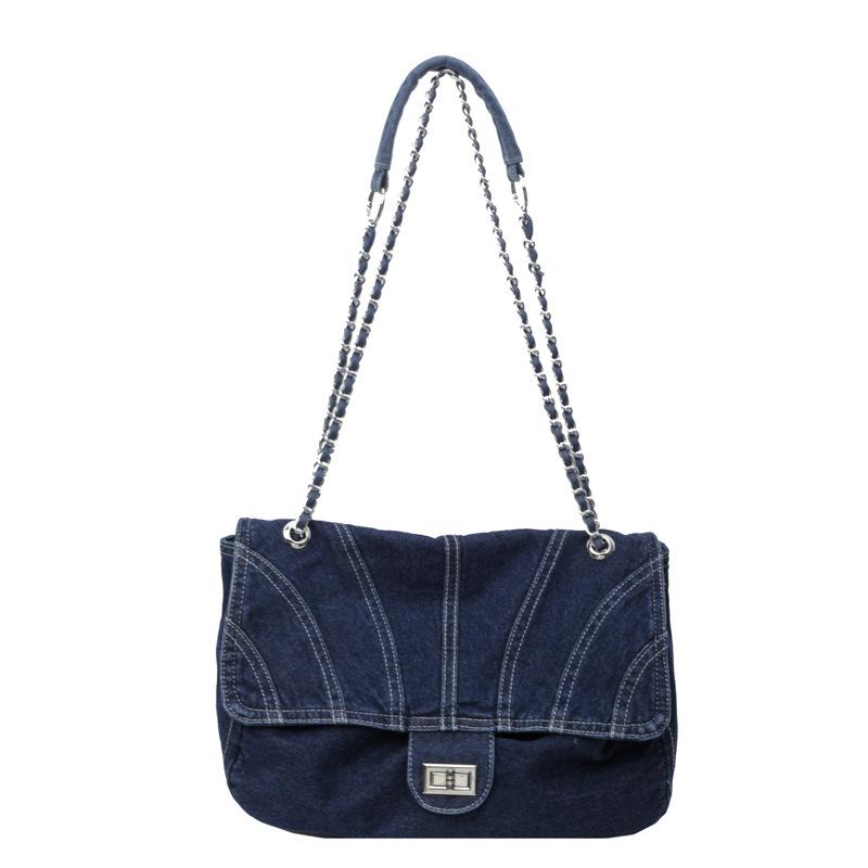 2025 New Fashionable and Versatile Chain Underarm Bag Large Capacity Commuter Shoulder Tote Bag