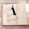 Metal Cat Bookmark Set Lightweight Iron Page Holders with Black Cat Design Non-Slip Bookmarks Gift for Book Lovers And Cat Enthusiasts