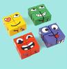 Face Change Puzzle Building Blocks Montessori Cube Children's Face Changing Expressions Building Blocks Tabletop Games Toys