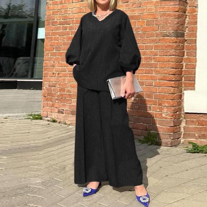 Chemise décontractée ample à manches cinq-quarts pour femme grande taille 2025 avec col montant