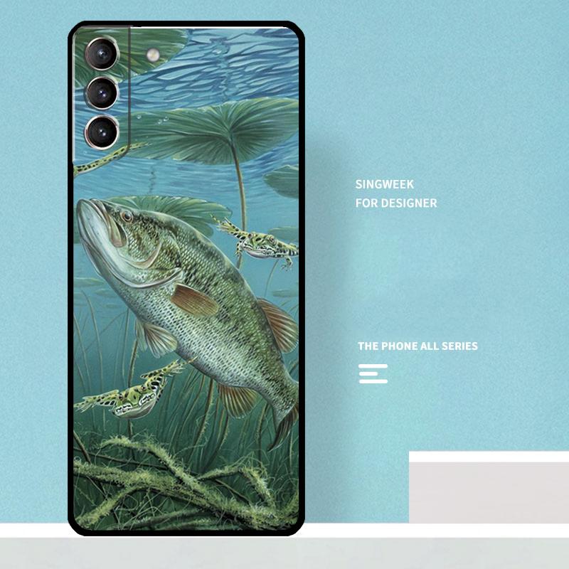 

Bass Fishing Lake Fisherman Case For Samsung Galaxy S25 Ultra S20 S21 S22 S23 S24 Plus S9 S10 S24 FE S25 FE Phone Cover Galaxy S20Ultra