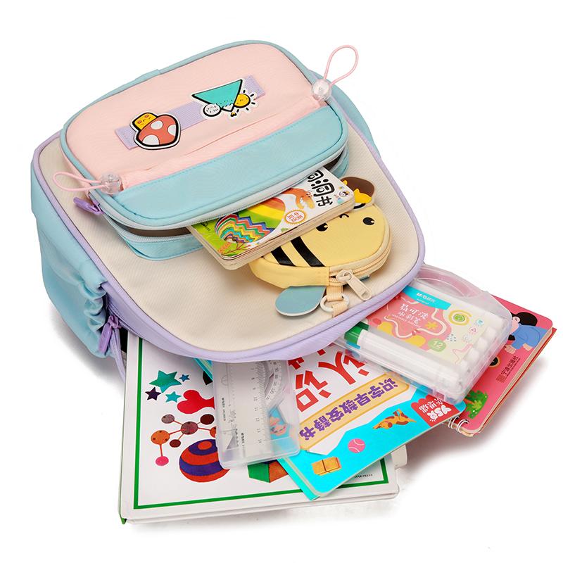 Kindergarten Schoolbag Girl's Cartoon Bee Backpack Lightweight Backpack