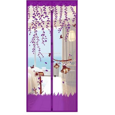 Automatic Closing Magnetic Door Screen Mesh Net Cartoon Mesh Door Curtains Retractable Lightweight Door Anti-fly Net Summer