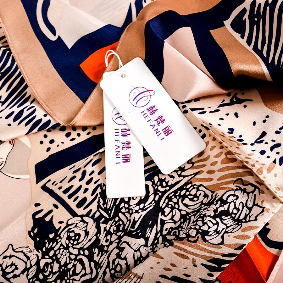  New Orange Square Scarves Fashion Horse Design Ladies 100% Silk Scarf Shawl Printed 90*90cm Fall Winter Neck Scarf