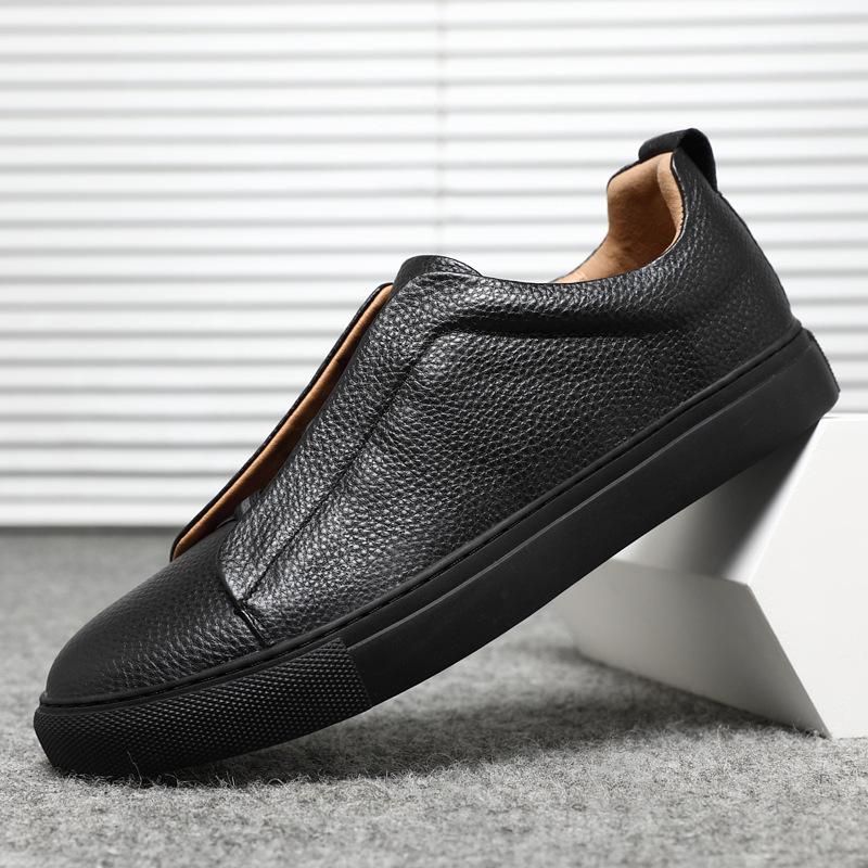 Retro New Shoes Leather Board Shoes Casual Comfortable Sports British Business